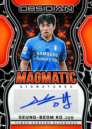 2026 Panini Obsidian K League Soccer Magmatic Signatures Seung-Beom Ko MOCK UP