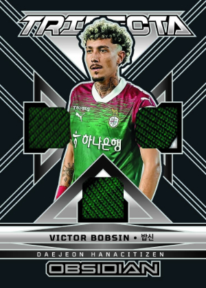 2026 Panini Obsidian K League Soccer Trifecta Material Victor Bobsin MOCK UP
