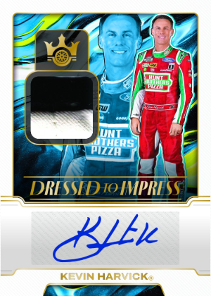 2026 Panini Track Kings NASCAR Dressed to Impress Material Signatures Kevin Harvick MOCK UP 2026 Panini Track Kings NASCAR Dressed to Impress Material Signatures Kevin Harvick MOCK UP