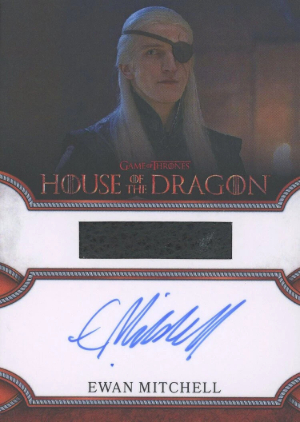 2026 Rittenhouse House of the Dragon Series 2 Auto Relics Ewan Mitchell as Prince Aemond Targaryen 2026 Rittenhouse House of the Dragon Series 2 Auto Relics Ewan Mitchell as Prince Aemond Targaryen