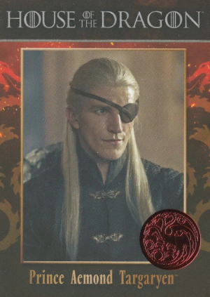 2026 Rittenhouse House of the Dragon Series 2 Base Red Prince Aemond Targaryen 2026 Rittenhouse House of the Dragon Series 2 Base Red Prince Aemond Targaryen