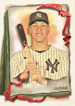2026 Topps Allen Ginter Baseball Base Aaron Judge MOCK UP 2026 Topps Allen Ginter Baseball Base Aaron Judge MOCK UP