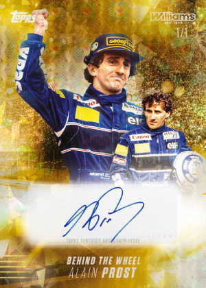 2026 Topps Atlassian Williams Racing Formula 1 Base Behind the Wheel Auto Gold Alain Prost MOCK UP 2026 Topps Atlassian Williams Racing Formula 1 Base Behind the Wheel Auto Gold Alain Prost MOCK UP