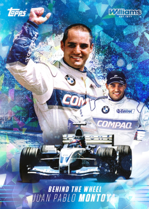 2026 Topps Atlassian Williams Racing Formula 1 Base Behind the Wheel Blue Juan Pablo Montoya MOCK UP 2026 Topps Atlassian Williams Racing Formula 1 Base Behind the Wheel Blue Juan Pablo Montoya MOCK UP