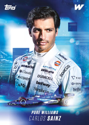 2026 Topps Atlassian Williams Racing Formula 1 Base Pure Williams Carlos Sainz MOCK UP 2026 Topps Atlassian Williams Racing Formula 1 Base Pure Williams Carlos Sainz MOCK UP