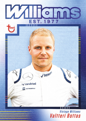 2026 Topps Atlassian Williams Racing Formula 1 Base Vintage Williams Valtteri Bottas MOCK UP 2026 Topps Atlassian Williams Racing Formula 1 Base Vintage Williams Valtteri Bottas MOCK UP