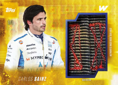 2026 Topps Atlassian Williams Racing Formula 1 Seat Belt Relics FoilFractor Carlos Sainz MOCK UP 2026 Topps Atlassian Williams Racing Formula 1 Seat Belt Relics FoilFractor Carlos Sainz MOCK UP