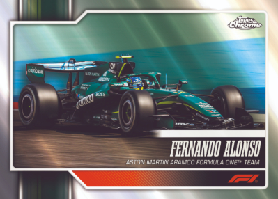 2026 Topps Chrome Formula 1 Racing Base F1 Cars Fernando Alonso MOCK UP