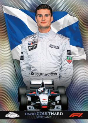 2026 Topps Chrome Formula 1 Racing Home Straight David Coulthard MOCK UP