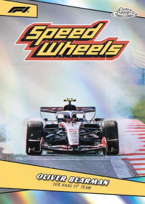 2026 Topps Chrome Formula 1 Racing Speed Wheels Oliver Bearman MOCK UP