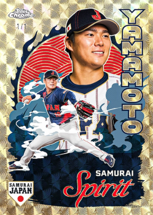 2026 Topps Chrome Samurai Japan Baseball Samurai Spirit SuperFractor Yamamoto MOCK UP 2026 Topps Chrome Samurai Japan Baseball Samurai Spirit SuperFractor Yamamoto MOCK UP