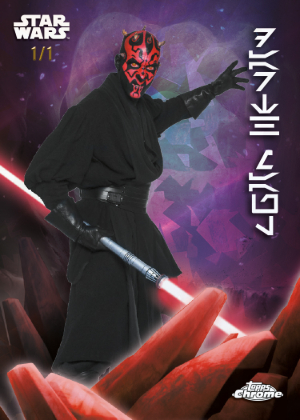 2026 Topps Chrome Sapphire Star Wars Kyber Carvings Padparadscha Darth Maul MOCK UP 2026 Topps Chrome Sapphire Star Wars Kyber Carvings Padparadscha Darth Maul MOCK UP