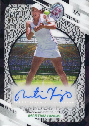 2026 Topps Chrome Sapphire Tennis Base Auto Sapphire I Black Martina Higgins