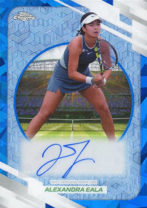 2026 Topps Chrome Sapphire Tennis Base Auto Sapphire II Alexandra Eala
