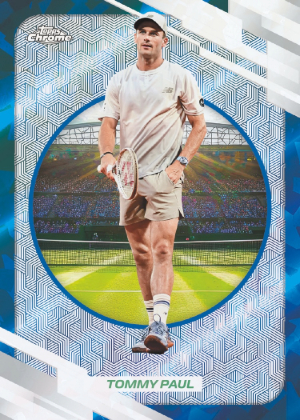 2026 Topps Chrome Sapphire Tennis Base Tommy Paul MOCK UP