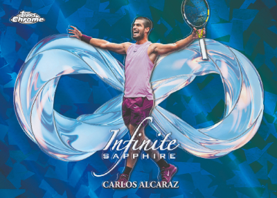 2026 Topps Chrome Sapphire Tennis Infinite Sapphire Carlos Alcaraz MOCK UP