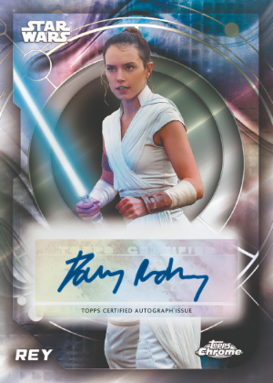 2026 Topps Chrome Star Wars Base Auto Daisy Ridley as Rey MOCK UP 2026 Topps Chrome Star Wars Base Auto Daisy Ridley as Rey MOCK UP