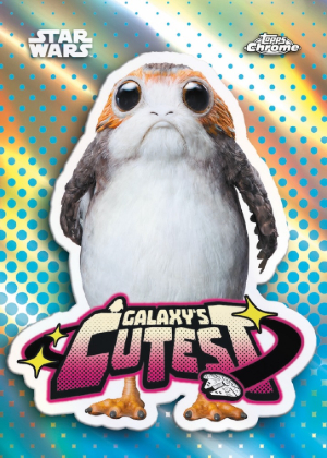 2026 Topps Chrome Star Wars Galaxys Cutest Porg MOCK UP 2026 Topps Chrome Star Wars Galaxys Cutest Porg MOCK UP