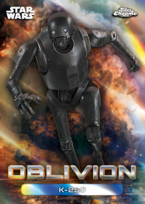 2026 Topps Chrome Star Wars Oblivion K-2SO MOCK UP 2026 Topps Chrome Star Wars Oblivion K-2SO MOCK UP