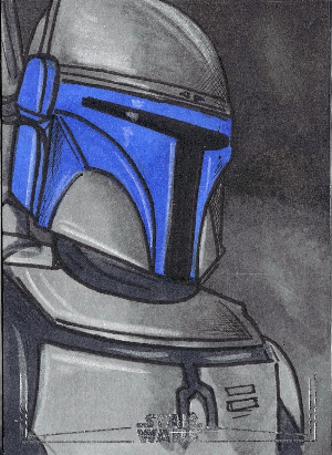 2026 Topps Chrome Star Wars Sketch Boba Fett 2026 Topps Chrome Star Wars Sketch Boba Fett