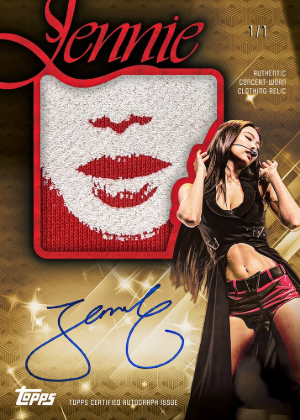 2026 Topps Chrome X Jennie Auto Relic MOCK UP