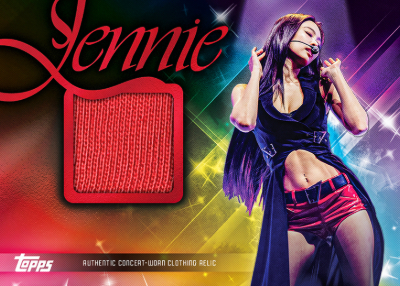 2026 Topps Chrome X Jennie Concert Relics MOCK UP