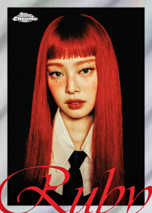 2026 Topps Chrome X Jennie Ruby SSP MOCK UP