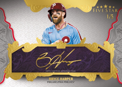 2026 Topps Five Star Baseball Baseball Royalty Auto Bryce Harper MOCK UP 2026 Topps Five Star Baseball Baseball Royalty Auto Bryce Harper MOCK UP