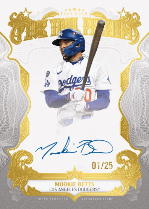 2026 Topps Five Star Baseball Five Tool Phenom Autographs Mookie Betts MOCK UP 2026 Topps Five Star Baseball Five Tool Phenom Autographs Mookie Betts MOCK UP