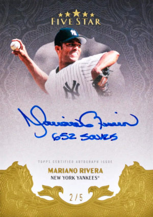 2026 Topps Five Star Baseball Quotable Auto Mariano Rivera MOCK UP 2026 Topps Five Star Baseball Quotable Auto Mariano Rivera MOCK UP