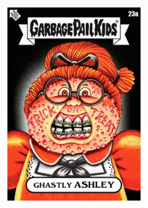 2026 Topps Garbage Pail Kids Halloween Base Art Variations Ghastly Ashley MOCK UP 2026 Topps Garbage Pail Kids Halloween Base Art Variations Ghastly Ashley MOCK UP