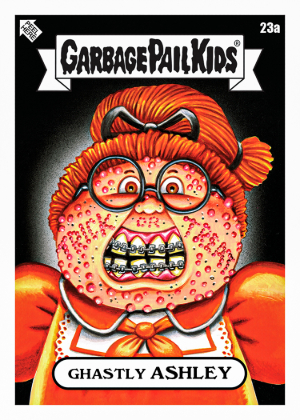 2026 Topps Garbage Pail Kids Halloween Base GPK Stickers Ghastly Ashley MOCK UP 2026 Topps Garbage Pail Kids Halloween Base GPK Stickers Ghastly Ashley MOCK UP