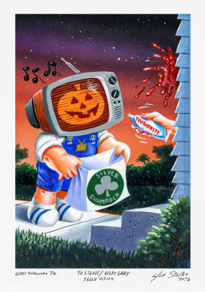 2026 Topps Garbage Pail Kids Halloween Original Artwork Redemption Joe Simko Painting MOCK UP 2026 Topps Garbage Pail Kids Halloween Original Artwork Redemption Joe Simko Painting MOCK UP