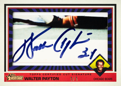 2026 Topps Heritage Football Cut Signatures Walter Payton MOCK UP 2026 Topps Heritage Football Cut Signatures Walter Payton MOCK UP