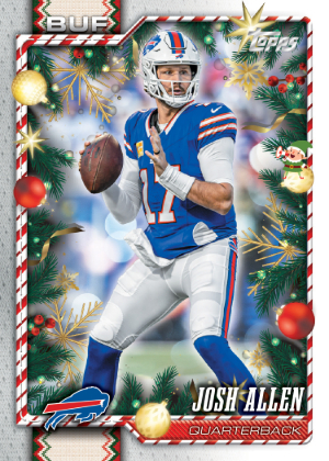 2026 Topps Holiday Football Hidden Elf Josh Allen MOCK UP 2026 Topps Holiday Football Hidden Elf Josh Allen MOCK UP