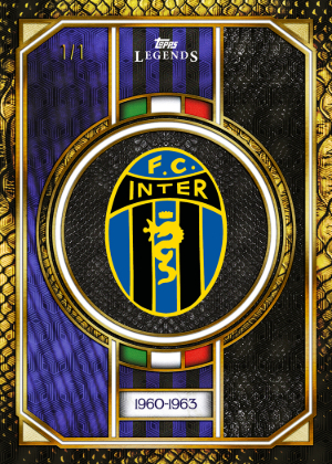2026 Topps Legends Internazionale Milano Soccer Base Gli Stemmi Dellinter 1960-1963 MOCK UP