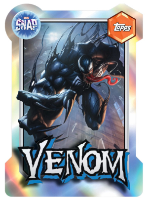 2026 Topps Neon Marvel Marvel Snap Die-Cut Venom MOCK UP 2026 Topps Neon Marvel Marvel Snap Die-Cut Venom MOCK UP