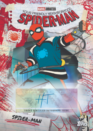 2026 Topps Neon Marvel Your Friendly Neighborhood Spider-Man Auto Hudson Thames MOCK UP 2026 Topps Neon Marvel Your Friendly Neighborhood Spider-Man Auto Hudson Thames MOCK UP