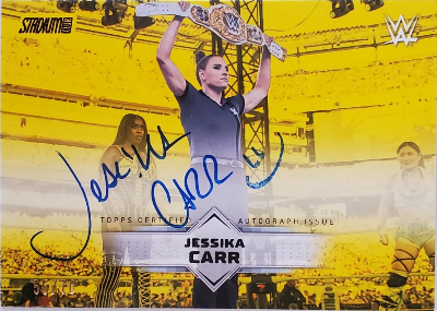 2026 Topps Stadium Club WWE Base Auto II Yellow Jesika Carr 2026 Topps Stadium Club WWE Base Auto II Yellow Jesika Carr