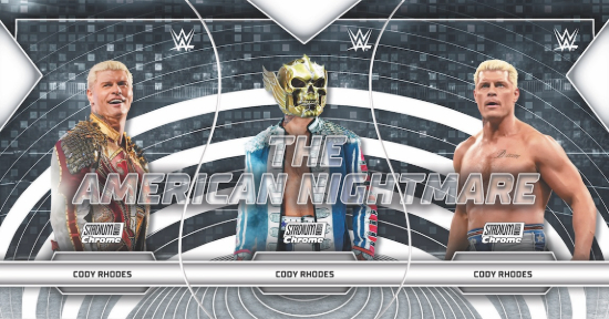 2026 Topps Stadium Club WWE Triumvirates Nickname The American Nightmare Cody Rhodes MOCK UP 2026 Topps Stadium Club WWE Triumvirates Nickname The American Nightmare Cody Rhodes MOCK UP