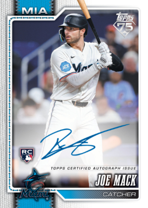 2026 Topps Update Series Baseball Base Flagship Real One Auto Joe Mack MOCK UP 2026 Topps Update Series Baseball Base Flagship Real One Auto Joe Mack MOCK UP