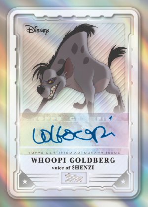 2026 Topps Vault Disney Retro Blockbusters Auto Whoopi Goldberg as Shenzi MOCK UP 2026 Topps Vault Disney Retro Blockbusters Auto Whoopi Goldberg as Shenzi MOCK UP