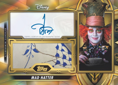 2026 Topps Vault Disney Vault Autograph Relics Johnny Depp as Mad Hatter MOCK UP 2026 Topps Vault Disney Vault Autograph Relics Johnny Depp as Mad Hatter MOCK UP